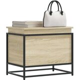 vidaXL Škatla s pokrovom sonoma hrast 60x40x51,5 cm inženirski les | Shoptok.si