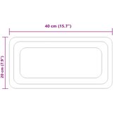  LED kupaonsko ogledalo s ogledalom *Transparent*an 40 x 20 cm | shoptok.hr
