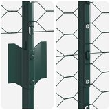  Stupovi za ogradu 5 kom U-kanal zelena 140 cm čelik Hexagonalna ograda zelena 1 4x10 m čelik | shoptok.hr