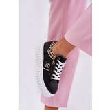 Boto Womens Sports Shoes On Platform Made Of Eco Leather Panther Black Velionna | shoptok.hr