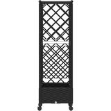  Povišeni krevet s mrežom i krovom Crna 122,5 x 40 x 127 cm PP | shoptok.hr