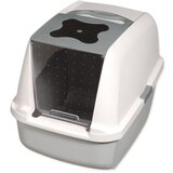 Plaček Pet Products Belo/sivo mačje stranišče 43x29,5 cm Cat It – Cene