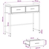  Konzolna stolica Staro drvo 90 x 33 x 80,5 cm Konstruirano drvo | shoptok.hr