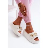 Boto Women's Foam Slides With Decorations On Thick Sole White Bremavia | ePonuda.com