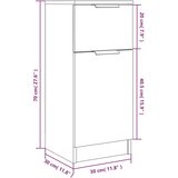  Komode bijele 30 x 30 x 70 cm od konstruiranog drva | shoptok.hr