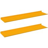  Polica na zidu s policom Zidne 2 pcs Žuta 80 x 18 x 2 5 cm - žuta boja senfa 80 x 18 cm 2 | shoptok.hr
