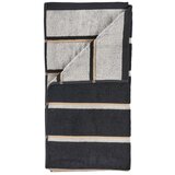 Zone Črna/svetlo siva bombažna brisača 70x140 cm Sauna – Cene