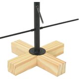 vidaXL Kovinsko božično drevesce Črna 60 cm Jeklo s prašnim premazom | Shoptok.si