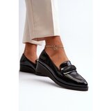 VINCEZA Women's Black Patent Loafer Shoes Polike | Shoptok.si