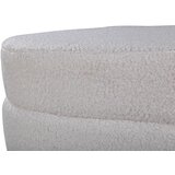 Venture Home ovalni tabure Otto 100 × 40 × 41 cm, bijela | shoptok.hr