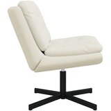  Stolac za opuštanje s rotacijom Krema 63 x 75 x 76 cm Baršun | shoptok.hr