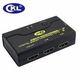  HDMI svič CKL-21M2 2-IN/1-OUT, 2 ports HDMI 2.0 Compliant sa kablovima, podržava 3840X2160(4K)@60Hz | ePonuda.com