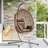  Viseća jaja stolica Boja kafe 104 x 100 x 191 cm poliratan | shoptok.hr