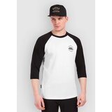 Horsefeathers Global Raglan Majica z dolgimi rokavi white / black | Shoptok.si