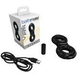 Bathmate Vibe Ring Eight - punjivi, vibrirajući prsten za penis (crni) | shoptok.hr