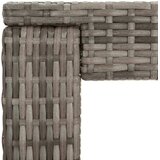  7-dijelni vrtni barski set s jastucima sivi od poliratana Siva 100 x 60.5 x 110.5 cm | Shoptok.si