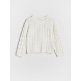 Reserved pulover z bisernimi perlicami - ebenovina | Shoptok.si