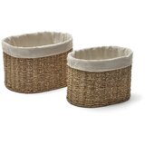 Kave Home Košare iz morske trave v kompletu 2 ks 35x25x25 cm Tossa – Cene