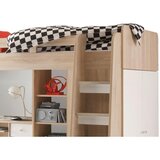 MID.YOU Visoka Postelja Unit, Barva Hrasta, Bela, 90x200 | Shoptok.si