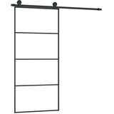  Klizna vrata s priborom 90 x 205 cm od ESG stakla i aluminija | shoptok.hr