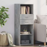  Visoka komoda boja betona 45 x 42 5 x 124 cm konstruirano drvo | shoptok.hr