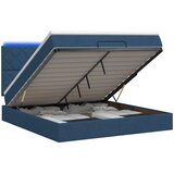  Krevet od pjene s madracem i LED-om Plava 140 x 200 cm Tkanina | shoptok.hr