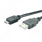 Mediarange Kabl USB-MicroUSB 1.2m black MRCS138 ( KABMR138/Z ) Cene