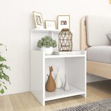Furnova Nočna omarica bela 40x35x60 cm iverna plošča, (21927046) | Shoptok.si