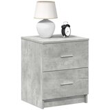  Noćni ormarići 2 kom s 2 ladice betonsko sive boje 40x36x50 cm | shoptok.hr