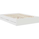  Okvir za krevet Bijelo 140 x 190 cm Inženjersko Drvo - Bijelo 140 x 190 cm | shoptok.hr