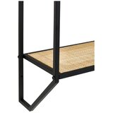 Premier Housewares Črna/v naravni barvi večnivojska kovinska polica 61 cm Depok – | Shoptok.si