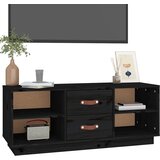 TV ormarić crni 100x34x40 cm od masivne borovine | Eponuda.ba