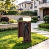 Brilagi Spoljašnja lampa sa 2 SCHUKO utičnice PILLAR 1xG9/11W/230V IP44 braon | Eponuda.com