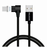 kabel USB/USB-C, Arcade, magnetski, platneni, 1.2m, 3A, crni