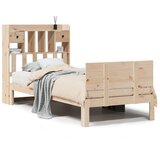 vidaXL Knjižna postelja brez vzmetnice 90x190 cm trdna borovina, (21609472) | Shoptok.si