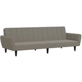  The Living Store Kavč dvosed z ležiščem svetlo siv žamet - Raztegljiv Kavč, (21501738) | Shoptok.si
