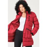 Dewberry Z6763 LADIES COAT-BURGUNDY | Shoptok.si