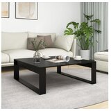  Klubska mizica črna 100x100x35 cm iverna plošča | Shoptok.si