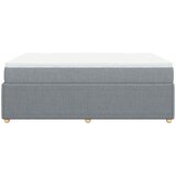 Krevet box spring s madracem svjetlosivi 140x200 cm od tkanine | Eponuda.com