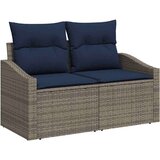  Sjedeća garnitura za vrt Podesiva 6 pcs Siva i mornarsko plava | shoptok.hr