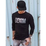 DStreet Bluza męska z nadrukiem czarna | Shoptok.si
