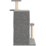  Penjalica za mačke sa stupovima za grebanje svjetlosiva 97 cm | shoptok.hr