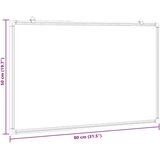  Magnetna ploča bijela 80 x 50 x 1 7 cm aluminijska | shoptok.hr