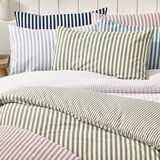 Catherine Lansfield Temno modra enojna flanelna posteljnina 135x200 cm Stripe – | Shoptok.si