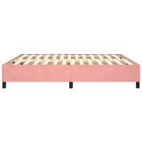  Okvir za krevet s oprugom ružičasti 160x200 cm baršunasti | shoptok.hr