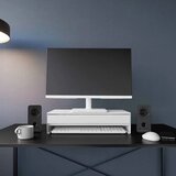 YAMAZAKI Belo kovinsko stojalo za monitor Tower – | Shoptok.si