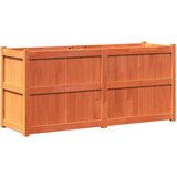 Furnova Vrtno cvetlično korito voščeno rjavo 150x50x70cm trdna borovina, (21921110) | Shoptok.si