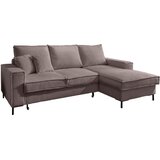 P & B KOTNA SEDEŽNA GARNITURA, rebrasti žamet sivorjava | Shoptok.si