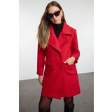 Trendyol Red Regular Button Closure Cashmere Coat | Shoptok.si