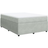 Maison Chic Box spring postelja - Vzmetna postelja z vzmetnico svetlo siv 140x190 cm žamet SL5019, (21902651) | Shoptok.si